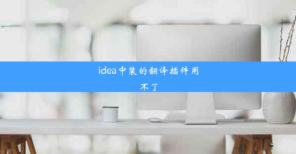 idea中装的翻译插件用不了