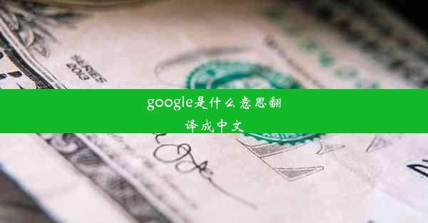 google是什么意思翻译成中文