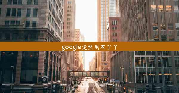 google突然用不了了