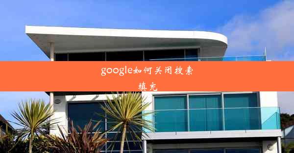 google如何关闭搜索填充